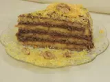 Rezept Orange cake with homemade chocolate and pudding fillings