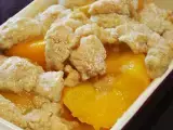 Rezept Peach cobbler (mit zimtstreuseln)