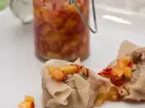 Rezept Dim sum ente mit pfirsich-salsa