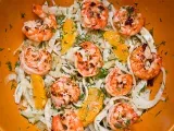 Rezept Fenchelsalat mit garnelen und orange