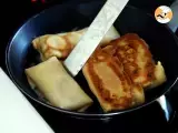 Crêpes gefüllt mit Béchamel, Käse und Schinken - Zubereitung Schritt 10