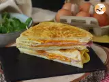 Express-Omelett-Sandwich – French-Toast-Omelett-Sandwich – Eier-Sandwich-Hack - Zubereitung Schritt 6