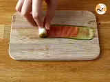 Zucchini- und Räucherlachsröllchen - Zubereitung Schritt 5