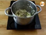 One Pot Pasta mit Spinat, Ziegenkäse und Hühnchen - Zubereitung Schritt 2