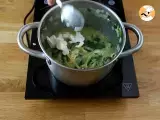 One Pot Pasta mit Spinat, Ziegenkäse und Hühnchen - Zubereitung Schritt 4