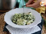 One Pot Pasta mit Spinat, Ziegenkäse und Hühnchen - Zubereitung Schritt 5
