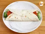 Wrap-Sandwich mit Chorizo, Avocado und Tomaten - Zubereitung Schritt 4