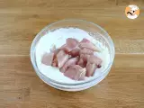 Hähnchenspieße mariniert in einer Joghurt-Zitronen-Sauce - Zubereitung Schritt 2
