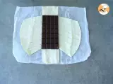 Geflochtener Schokoladenblätterteig - Zubereitung Schritt 1