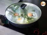 Spinat mit Sahne und Eiern - Zubereitung Schritt 3