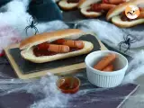 Blutige Halloween-Hotdogs - Zubereitung Schritt 5