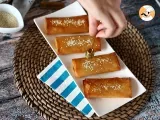 Feta Saganaki, das griechische Rezept für knusprige Feta mit Honig - Zubereitung Schritt 6