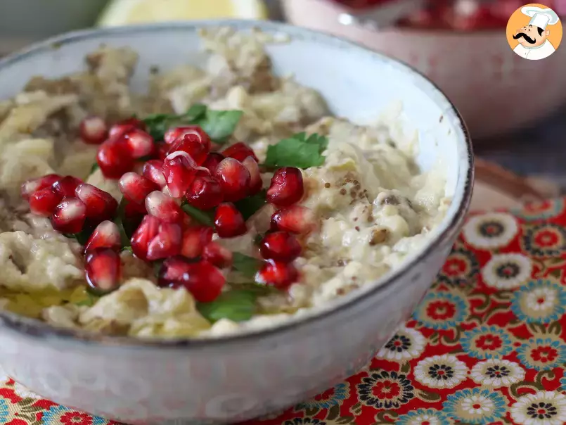 Baba ganoush, der köstliche libanesische Aufstrich mit Auberginen