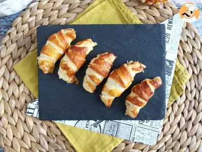Blätterteig-Croissants mit Béchamel, Schinken und Käse - foto 6