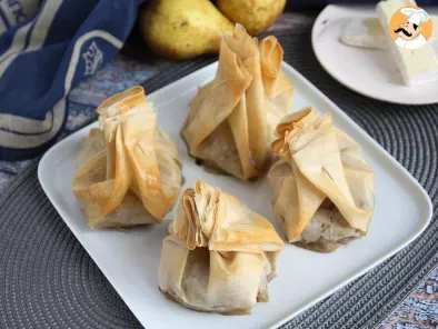 Extra knusprige Aumônières mit Pilzen, Brie-Käse und Birnen - foto 4