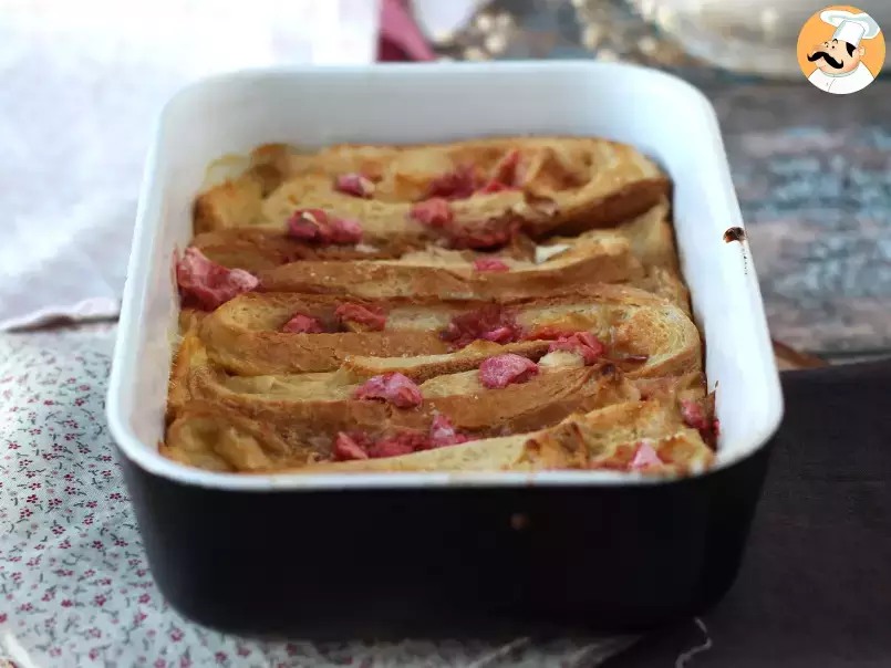 French Toast im Ofen, rosa Pralinenbelag, Ultra-Gourmet-Rezept - foto 5