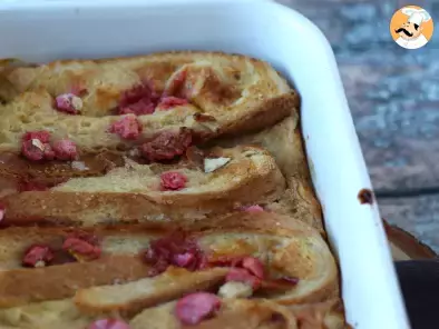 French Toast im Ofen, rosa Pralinenbelag, Ultra-Gourmet-Rezept - foto 3