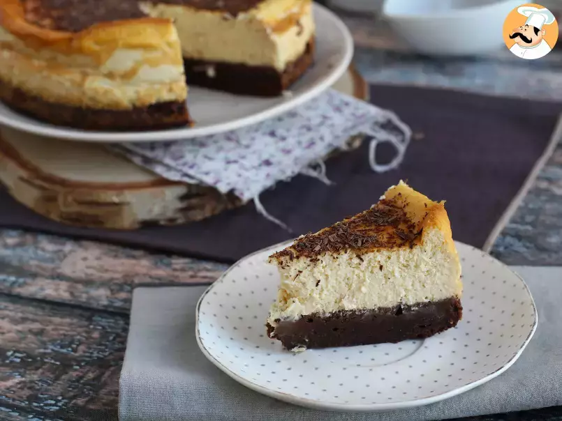 Käsekuchen-Brownie, die erstaunliche Kombination, die Ihren Gaumen erfreuen wird!