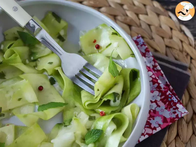 Marinierte Zucchini, das perfekte Gemüse-Carpaccio für den Sommer! - foto 2