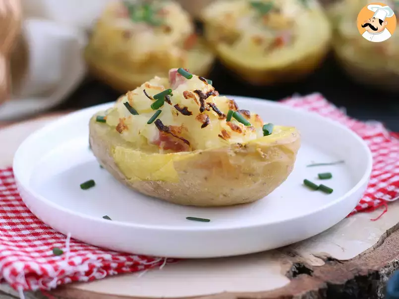 Ofenkartoffeln gefüllt mit Speck und Käse - foto 3