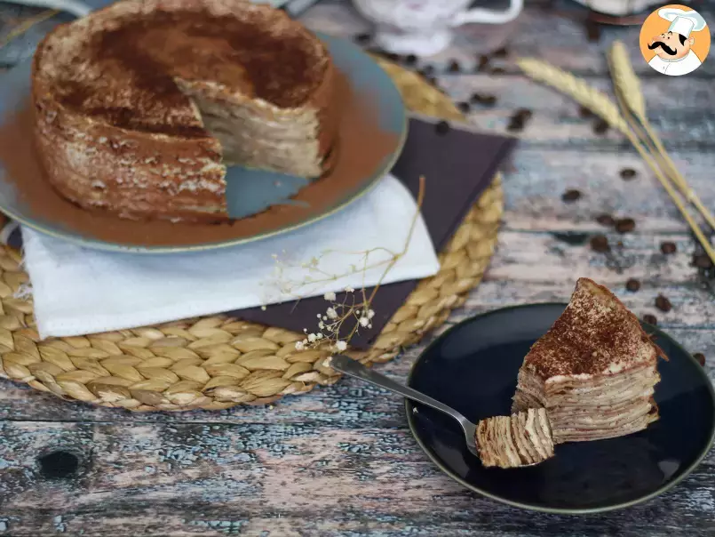 Pfannkuchen nach Tiramisu-Art mit Kaffee und Kakao - foto 4