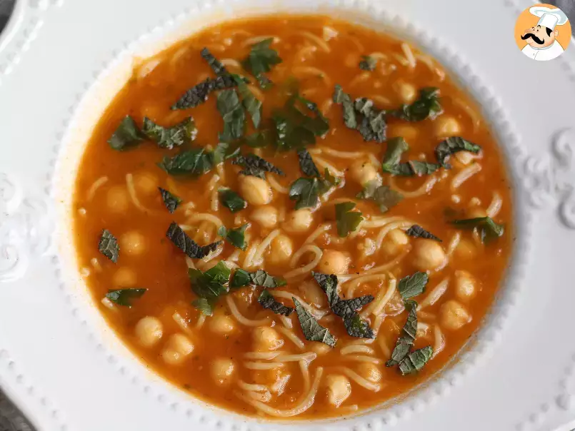Vegetarische Chorba, die duftende, schmackhafte und ausgezeichnete Suppe! - foto 2