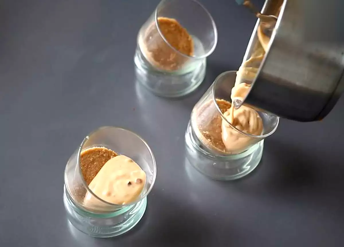 Schritt 2: Nougatcreme-Schicht