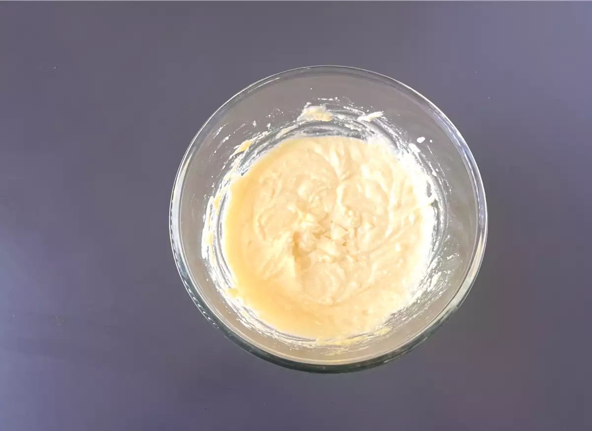 Schritt 1: Schnell mischen (keine Klumpen)