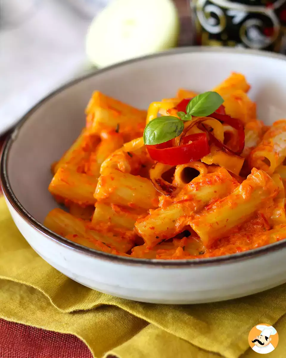 5. Nudeln mit Paprikacreme und Philadelphia