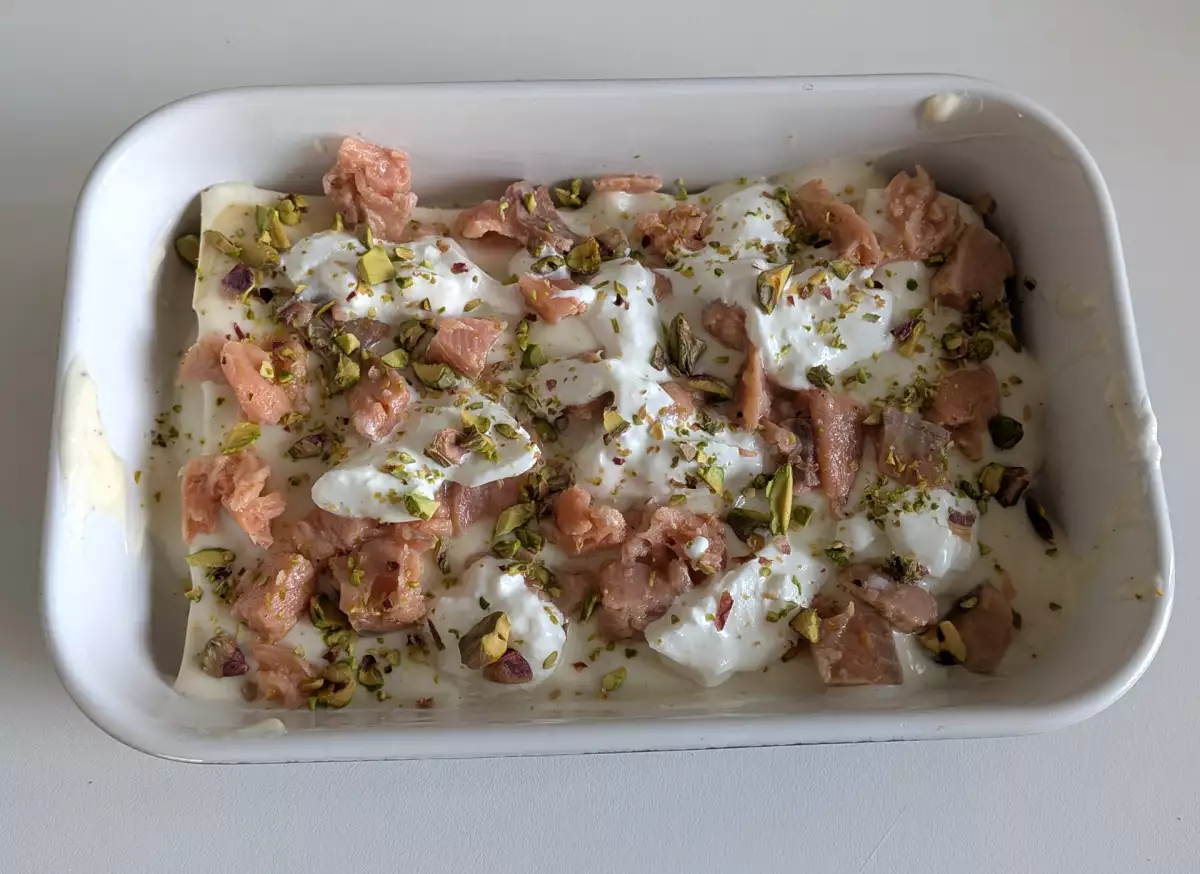 4. Die Lasagne zusammensetzen