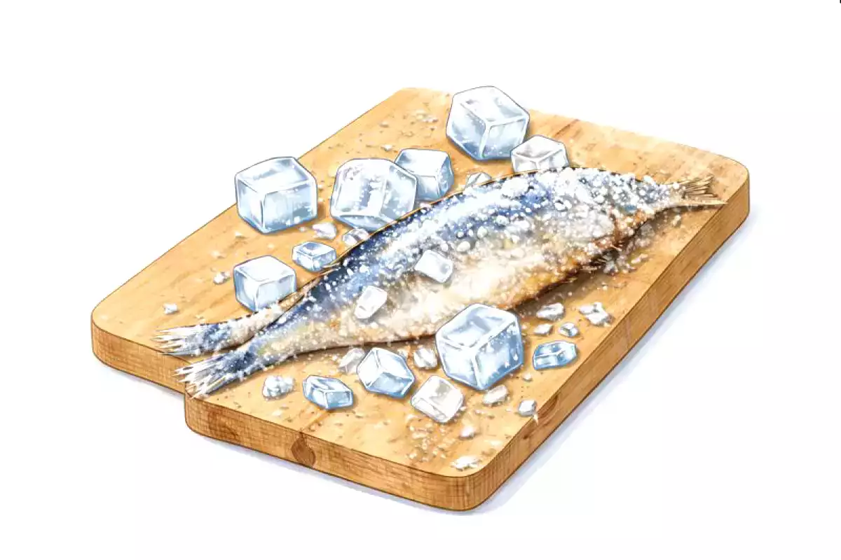 4. Teilweise gefrorene Sardinen: mehr Festigkeit, weniger Fehler