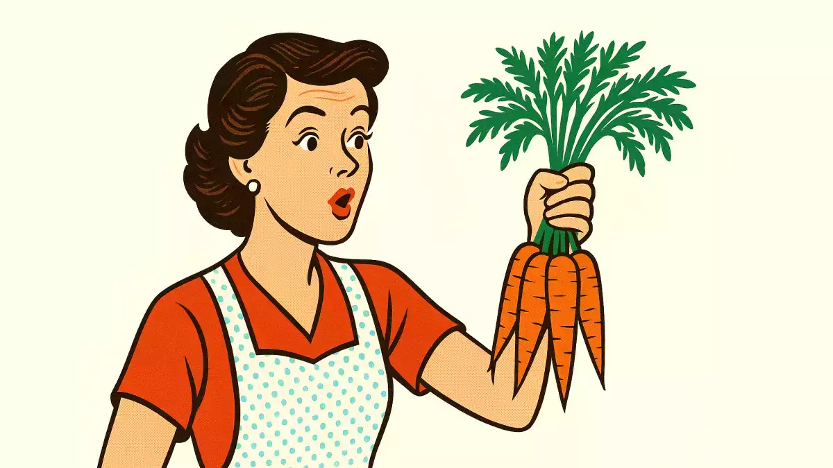 Wenn du viele Karotten isst, kannst du im Dunkeln besser sehen.
