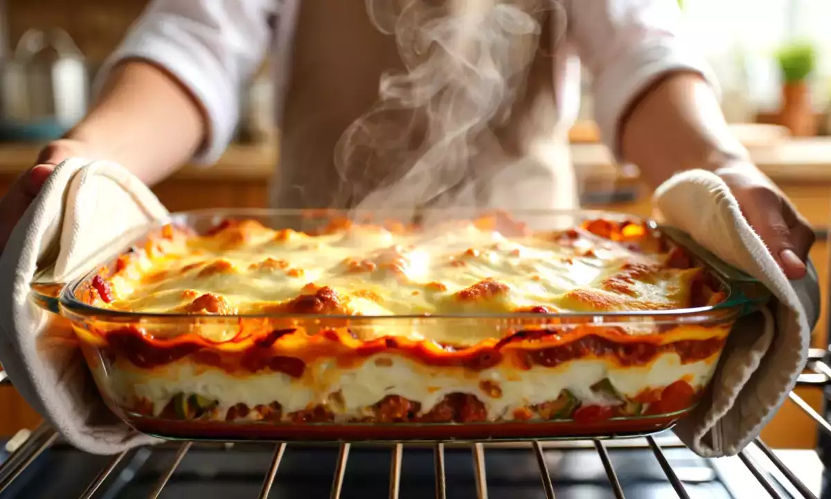Wie man Lasagne aufwärmt, ohne sie auszutrocknen: Perfekte Methoden und Kochtricks