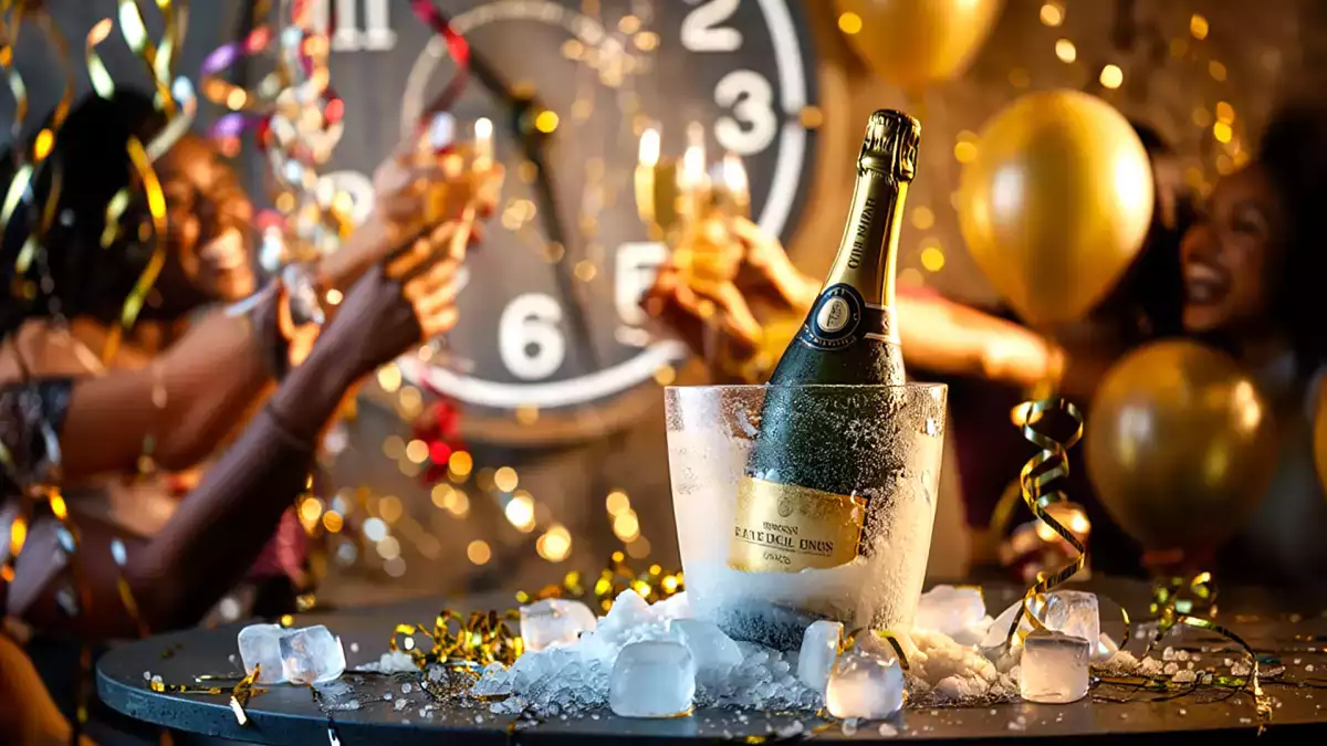 Sekt in 15 Minuten zu kühlen scheint unmöglich, bis Sie diesen Last-Minute-Trick ausprobieren und den Silvesterabend retten