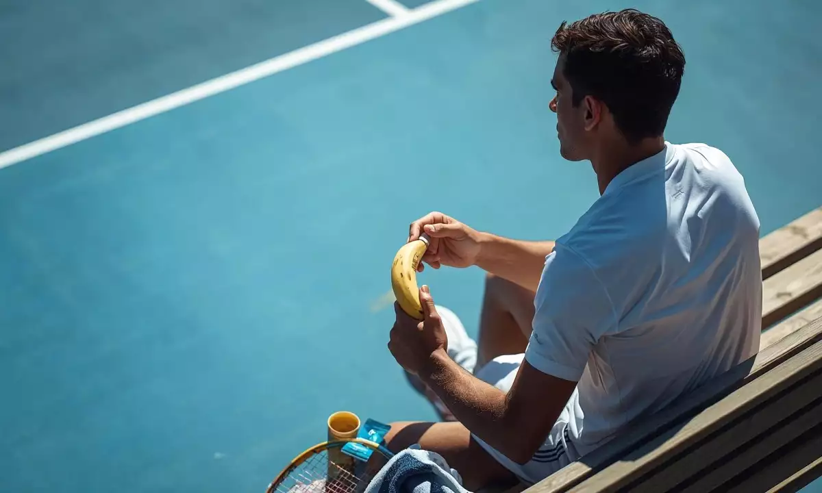 Energie-Snacks von Tennisspielern in den Pausen: was sie essen und warum