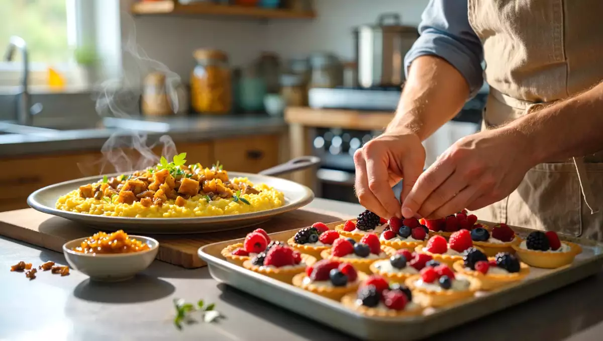 Tagesmenü, 27. April: köstliche Vorspeise, Hauptgericht und Dessert