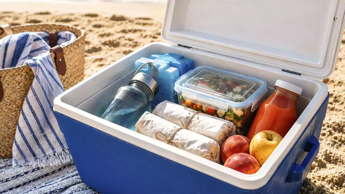 Wie Sie Ihre Kühltasche am Strand organisieren: Was gehört nach unten, was nach oben und was sollten Sie nicht mitnehmen?