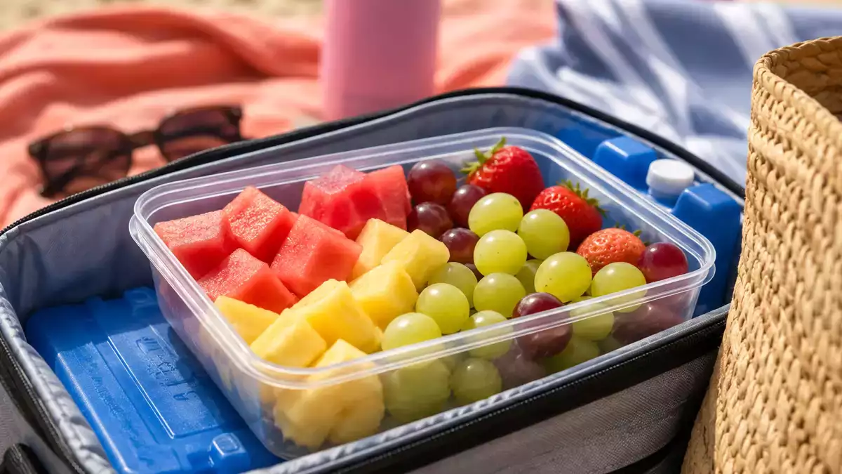 Wie man Obst mit an den Strand nimmt, ohne dass einem die Hitze einen Streich spielt