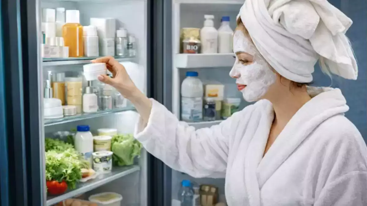 Manche Kosmetikprodukte entfalten ihre Wirkung nur dann voll und ganz, wenn sie im Kühlschrank aufbewahrt werden … und fast niemand spricht darüber