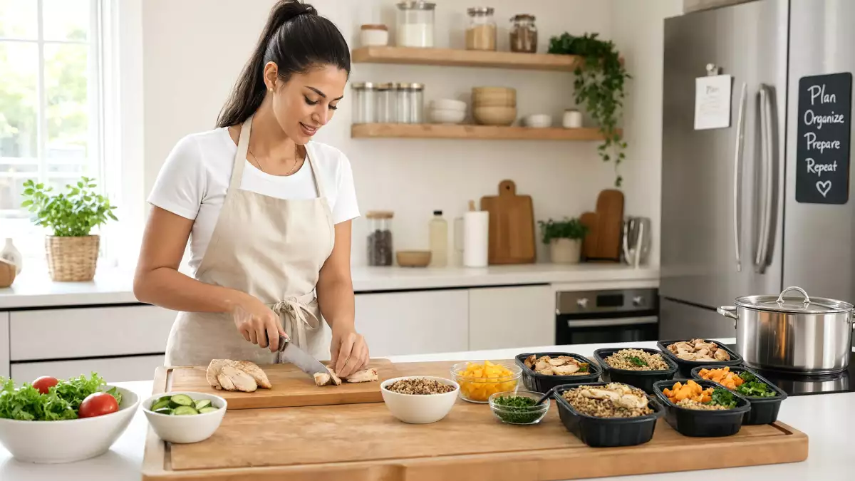 Wie man eine einfache Methode anwendet, um nur zweimal pro Woche zu kochen und so im Alltag Zeit zu sparen