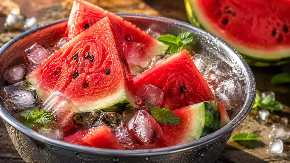 Der clevere Trick, um eine Wassermelone schnell zu kühlen: perfekt, wenn du wenig Zeit hast und sie genießen möchtest