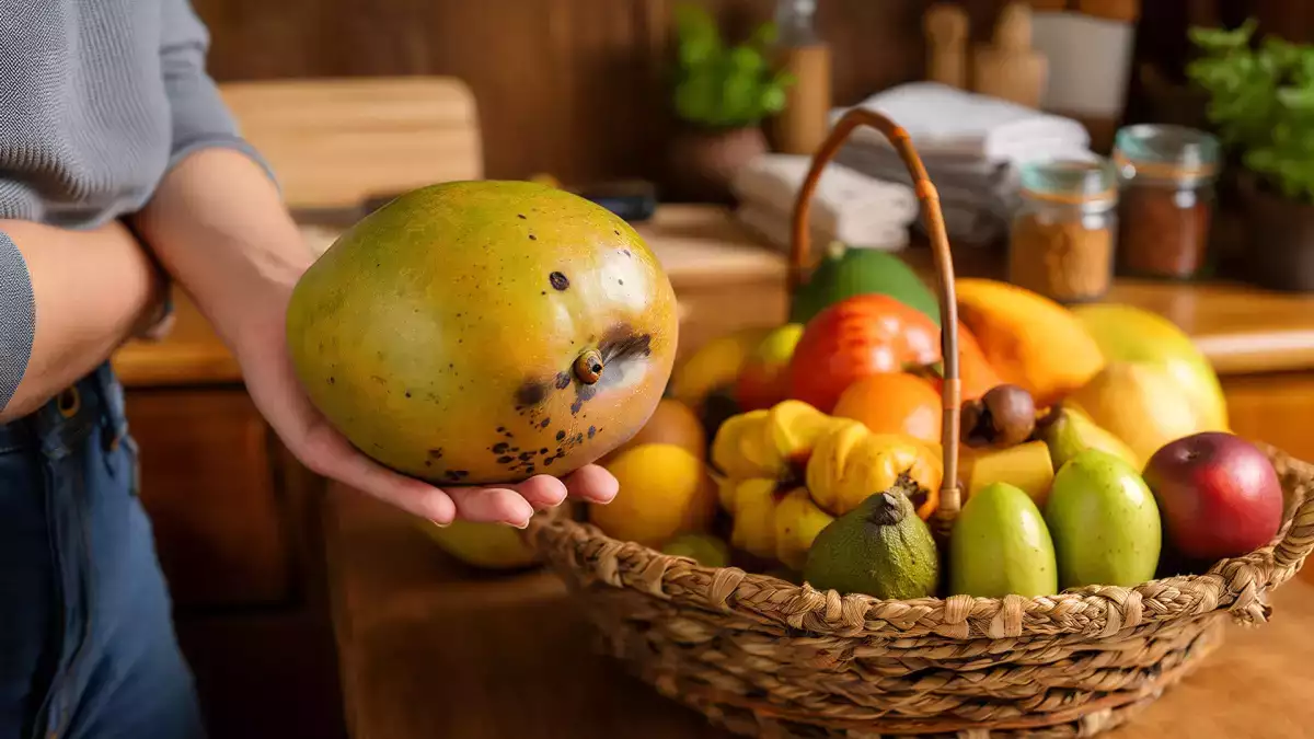 Die Mango war beim Kauf noch einwandfrei, hat aber einige Tage später schwarze Flecken bekommen? Erfahren Sie, ob das schädlich ist