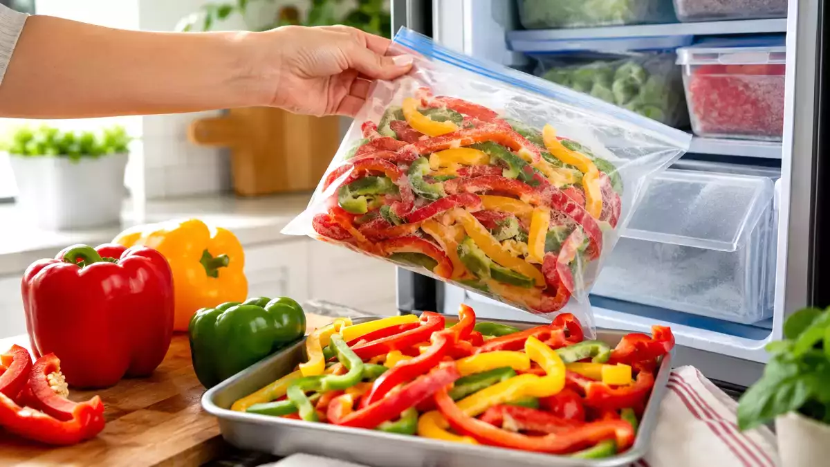 So friert man Paprika im Sommer ein, um sie den ganzen Winter über zu verwenden: Der Schritt, der verhindert, dass sie verderben