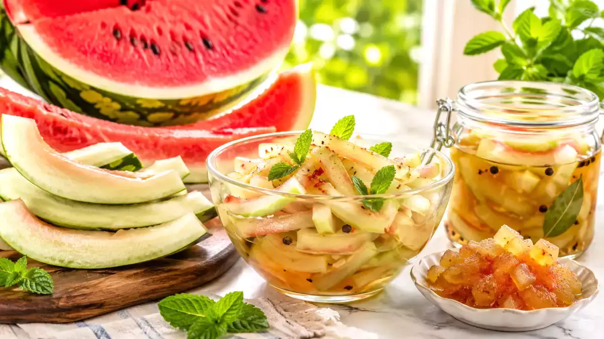 Was man mit der Wassermelonenschale machen kann: praktische, wenig bekannte Ideen gegen Lebensmittelverschwendung