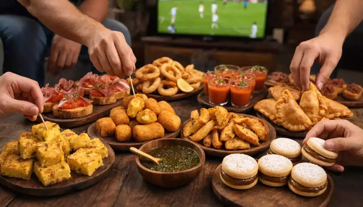 Bereiten Sie für das Finale Spanien gegen Argentinien einen Aperitif zu, der jeweils fünf typische Spezialitäten beider Länder vereint