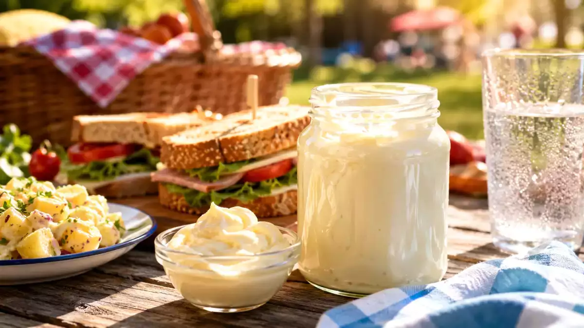 Wie lange kann Mayonnaise bei Hitze außerhalb des Kühlschranks stehen, bevor sie gesundheitsschädlich wird?