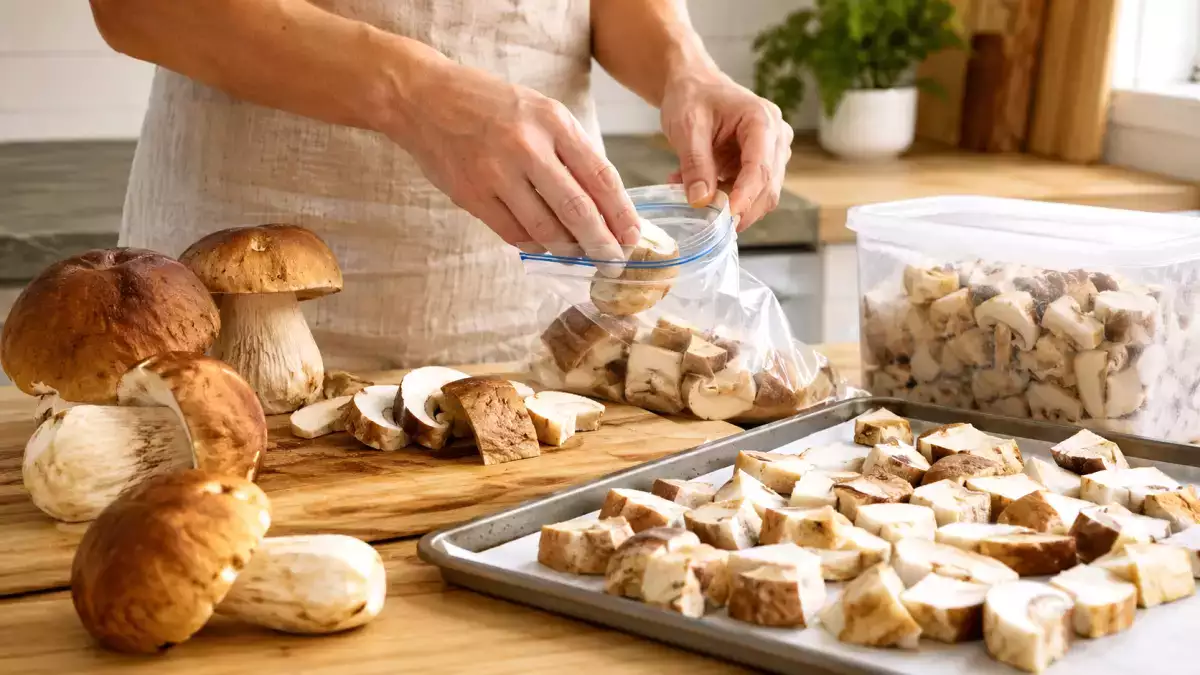 Frische Steinpilze im Gefrierschrank: Der einfache Trick, mit dem sich Aroma und Konsistenz optimal bewahren lassen