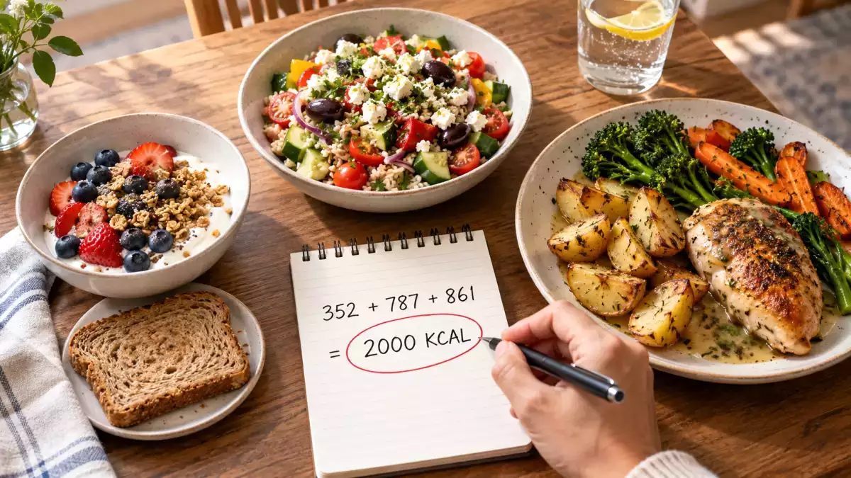 Wie sieht ein 2000-kcal-Menü eigentlich aus und für wen ist es gedacht?