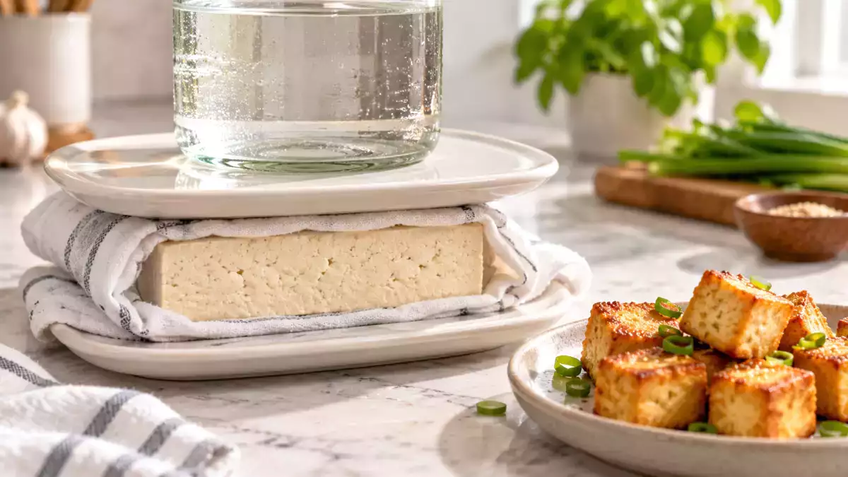 Tofu ohne Presse auspressen: Einfache Methoden für zu Hause, damit er knusprig und voller Geschmack wird