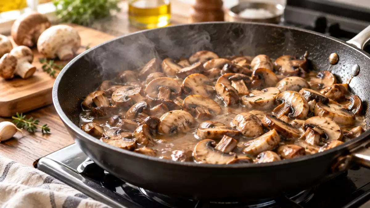 Wasserige Pilze in der Pfanne mit matschiger Konsistenz? Der häufigste Fehler beim Braten und der Trick, damit sie schmackhaft und schön gebräunt bleiben